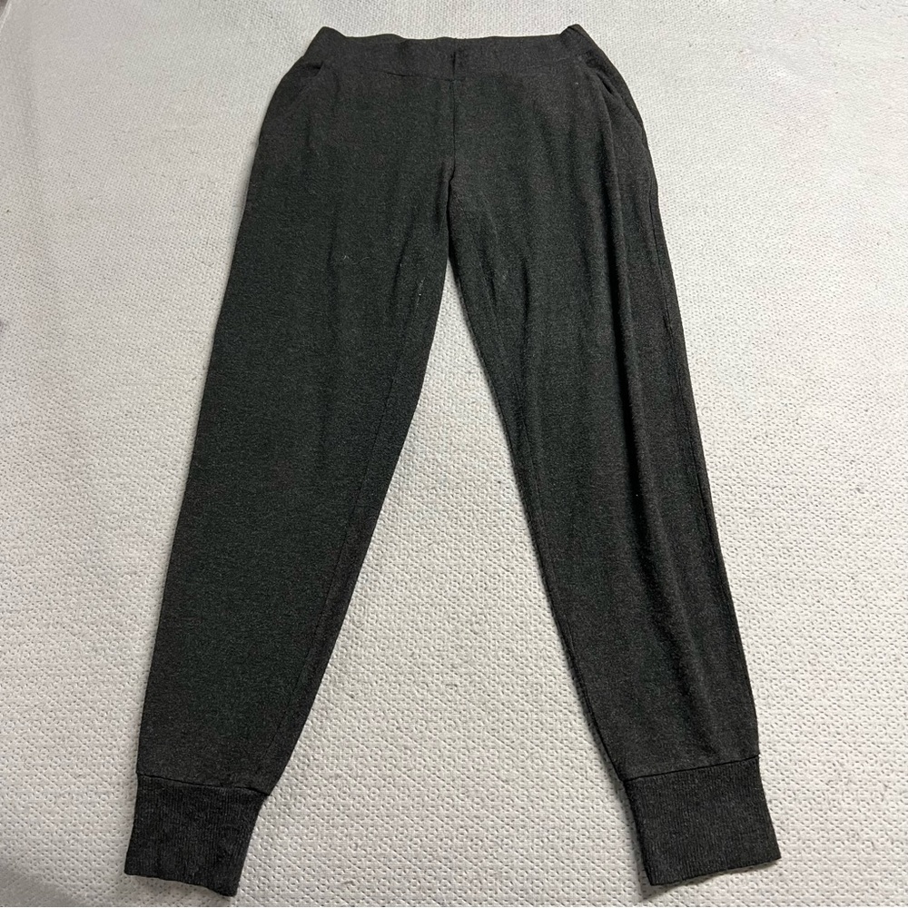 Eileen Fisher Charcoal Gray Pull On Lounge Pants Pockets XXS GUC